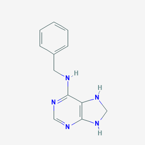 molecular formula C12H13N5 B011803 Adenine, 7,8-dihydro-N-benzyl- CAS No. 102366-79-0