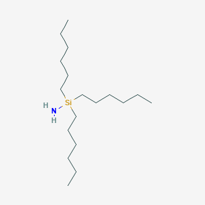 molecular formula C18H41NSi B118030 Tri-n-hexylsilylamine CAS No. 153398-46-0