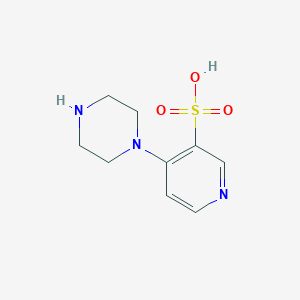molecular formula C9H13N3O3S B11803014 4-(Piperazin-1-yl)pyridine-3-sulfonic acid 