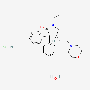 molecular formula C11H13Cl2NO2 B1180302 Doxapram hydrochloride hydrate CAS No. 15083-72-4