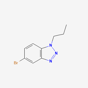 molecular formula C9H10BrN3 B11803037 5-Bromo-1-propyl-1H-benzo[d][1,2,3]triazole 