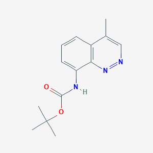 molecular formula C14H17N3O2 B11803041 tert-Butyl (4-methylcinnolin-8-yl)carbamate 