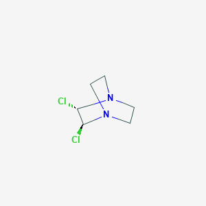 molecular formula C6 H10 Cl2 N2 B1180307 (2S,3S)-2,3-dichloro-1,4-diazabicyclo[2.2.2]octane CAS No. 196963-46-9