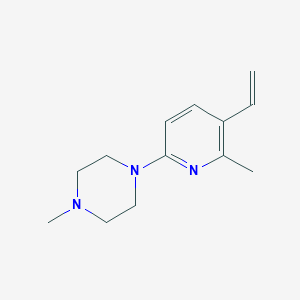 molecular formula C13H19N3 B11803077 1-Methyl-4-(6-methyl-5-vinylpyridin-2-yl)piperazine 