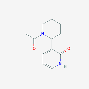 molecular formula C12H16N2O2 B11803158 3-(1-Acetylpiperidin-2-yl)pyridin-2(1H)-one 