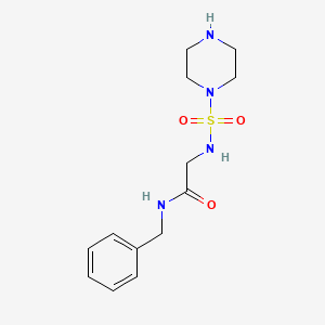 molecular formula C13H20N4O3S B11803173 N-Benzyl-2-(piperazine-1-sulfonamido)acetamide 