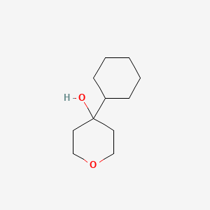 molecular formula C11H20O2 B11803215 4-Cyclohexyltetrahydro-2H-pyran-4-OL 