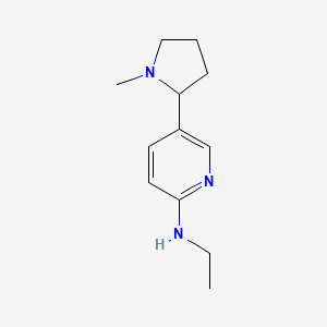 molecular formula C12H19N3 B11803251 N-ethyl-5-(1-methylpyrrolidin-2-yl)pyridin-2-amine 