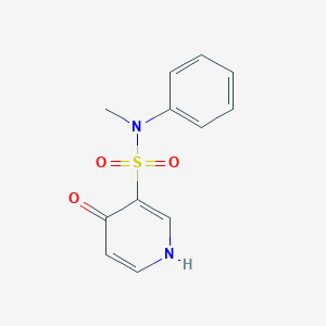 molecular formula C12H12N2O3S B11803301 4-Hydroxy-N-methyl-N-phenylpyridine-3-sulfonamide 