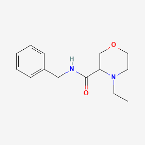 molecular formula C14H20N2O2 B11803356 N-Benzyl-4-ethylmorpholine-3-carboxamide 
