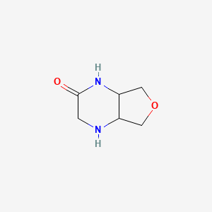 molecular formula C6H10N2O2 B11803430 Hexahydrofuro[3,4-b]pyrazin-2(1H)-one 