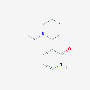 molecular formula C12H18N2O B11803450 3-(1-Ethylpiperidin-2-yl)pyridin-2(1H)-one 