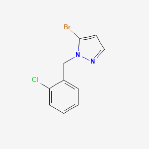 molecular formula C10H8BrClN2 B11803515 5-Bromo-1-(2-chlorobenzyl)-1H-pyrazole 