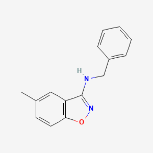 molecular formula C15H14N2O B11803532 N-Benzyl-5-methylbenzo[d]isoxazol-3-amine 