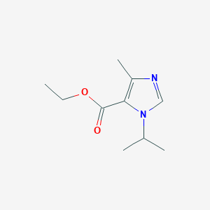 molecular formula C10H16N2O2 B11803571 Ethyl 1-isopropyl-4-methyl-1H-imidazole-5-carboxylate 