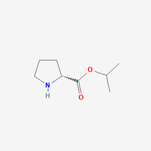 molecular formula C8H15NO2 B118036 (R)-Isopropyl pyrrolidine-2-carboxylate CAS No. 158630-13-8