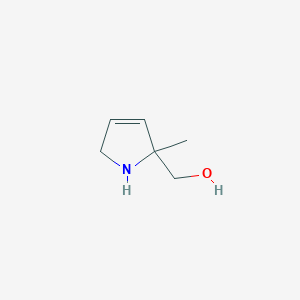 molecular formula C6H11NO B11803648 (2-Methyl-2,5-dihydro-1H-pyrrol-2-yl)methanol 