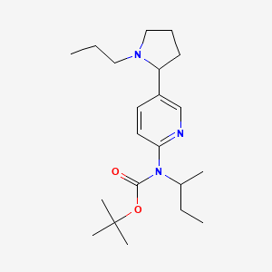 molecular formula C21H35N3O2 B11803773 tert-Butyl sec-butyl(5-(1-propylpyrrolidin-2-yl)pyridin-2-yl)carbamate 