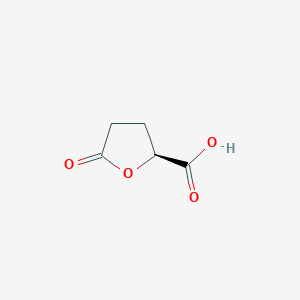 molecular formula C5H6O4 B118038 (2S)-5-oxooxolane-2-carboxylic acid CAS No. 21461-84-7