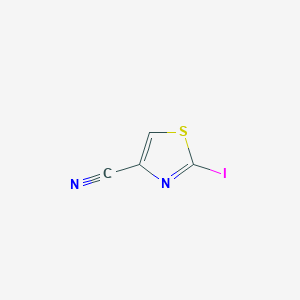 molecular formula C4HIN2S B11803823 2-Iodothiazole-4-carbonitrile 