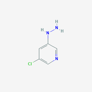 molecular formula C5H6ClN3 B11803854 3-Chloro-5-hydrazinylpyridine 