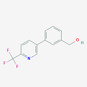 molecular formula C13H10F3NO B11803911 (3-(6-(Trifluoromethyl)pyridin-3-yl)phenyl)methanol 