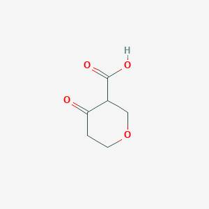 molecular formula C6H8O4 B11803912 4-Oxotetrahydro-2H-pyran-3-carboxylic acid 