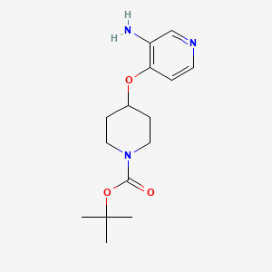 molecular formula C15H23N3O3 B11803969 tert-Butyl 4-((3-aminopyridin-4-yl)oxy)piperidine-1-carboxylate 