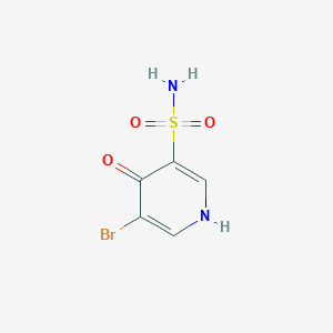 molecular formula C5H5BrN2O3S B11804046 5-Bromo-4-oxo-1,4-dihydropyridine-3-sulfonamide 