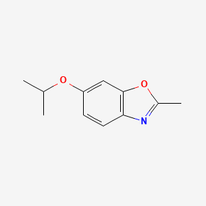 molecular formula C11H13NO2 B11804095 6-Isopropoxy-2-methylbenzo[d]oxazole 