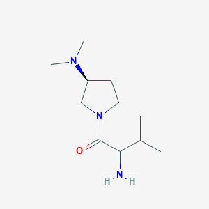 molecular formula C11H23N3O B11804098 2-amino-1-[(3S)-3-(dimethylamino)pyrrolidin-1-yl]-3-methylbutan-1-one 