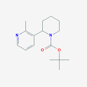 molecular formula C16H24N2O2 B11804102 tert-Butyl 2-(2-methylpyridin-3-yl)piperidine-1-carboxylate 