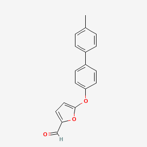 molecular formula C18H14O3 B11804110 5-((4'-Methyl-[1,1'-biphenyl]-4-yl)oxy)furan-2-carbaldehyde 