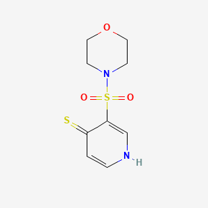 molecular formula C9H12N2O3S2 B11804132 3-(Morpholinosulfonyl)pyridine-4-thiol 