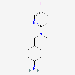 molecular formula C13H20IN3 B11804271 N-((trans-4-aminocyclohexyl)methyl)-5-iodo-N-methylpyridin-2-amine 