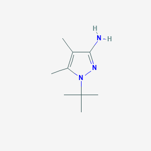 molecular formula C9H17N3 B11804324 1-(tert-Butyl)-4,5-dimethyl-1H-pyrazol-3-amine 