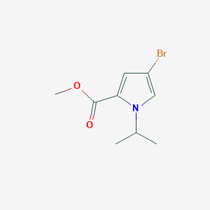 molecular formula C9H12BrNO2 B11804394 Methyl 4-bromo-1-isopropyl-1H-pyrrole-2-carboxylate 
