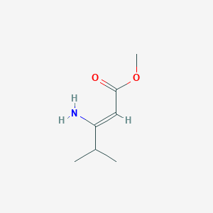molecular formula C7H13NO2 B1180445 Methyl 3-amino-4-methylpent-2-enoate CAS No. 124703-77-1