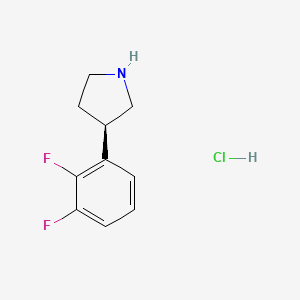 molecular formula C10H12ClF2N B11804494 (R)-3-(2,3-Difluorophenyl)pyrrolidinehydrochloride 