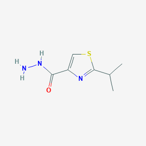 molecular formula C7H11N3OS B11804536 2-Isopropylthiazole-4-carbohydrazide 
