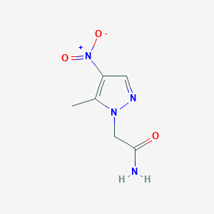 molecular formula C6H8N4O3 B11804544 2-(5-methyl-4-nitro-1H-pyrazol-1-yl)acetamide 