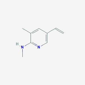 molecular formula C9H12N2 B11804566 N,3-Dimethyl-5-vinylpyridin-2-amine 