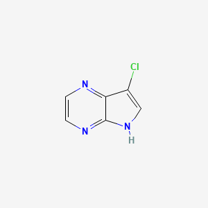 molecular formula C6H4ClN3 B11804581 7-Chloro-5H-pyrrolo[2,3-b]pyrazine 