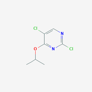 molecular formula C7H8Cl2N2O B11804678 2,5-Dichloro-4-isopropoxypyrimidine 