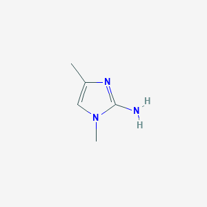molecular formula C5H9N3 B11804784 1,4-Dimethyl-1H-imidazol-2-amine 