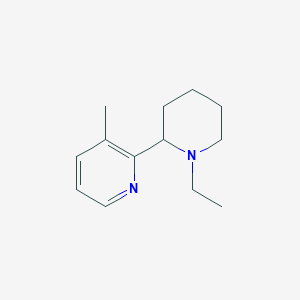 molecular formula C13H20N2 B11804808 2-(1-Ethylpiperidin-2-yl)-3-methylpyridine 