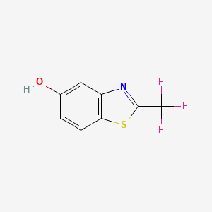 molecular formula C8H4F3NOS B11805053 2-(Trifluoromethyl)benzo[d]thiazol-5-ol 