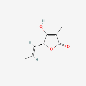 molecular formula C8H10O3 B1180508 4-hydroxy-3-methyl-5-(1-propenyl)-2(5H)-furanone 