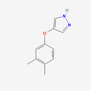 molecular formula C11H12N2O B11805174 4-(3,4-Dimethylphenoxy)-1H-pyrazole 