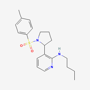 molecular formula C20H27N3O2S B11805202 N-Butyl-3-(1-tosylpyrrolidin-2-yl)pyridin-2-amine 